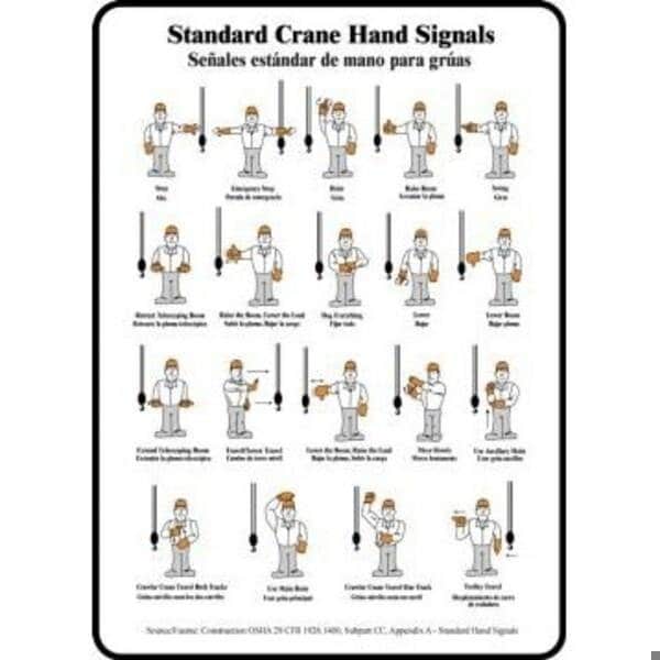 Accuform Safety Sign STANDARD CRANE HAND SBMEQM541VS SBMEQM541VS - main